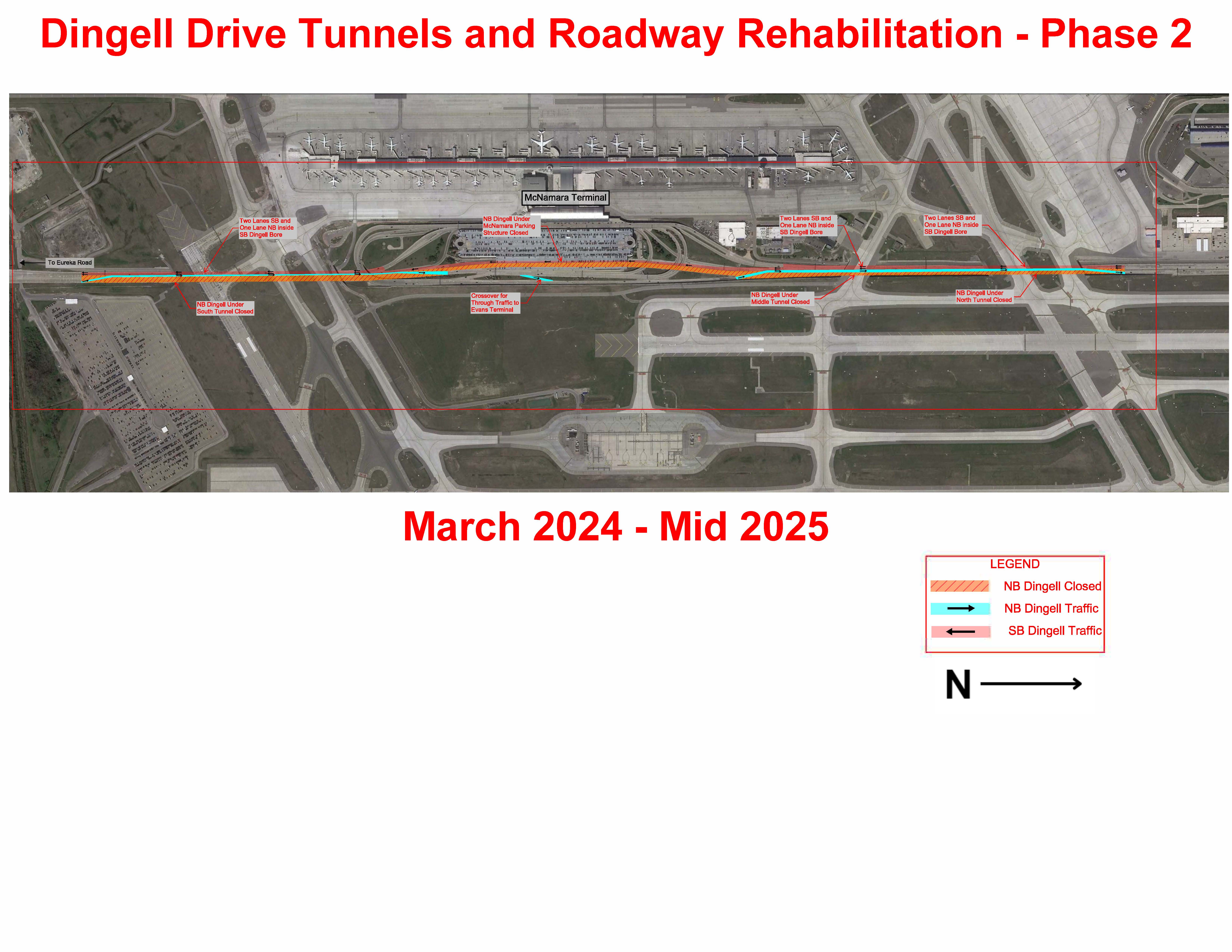 Dingell Drive Rehabilitation March 2024 - Mid 2025